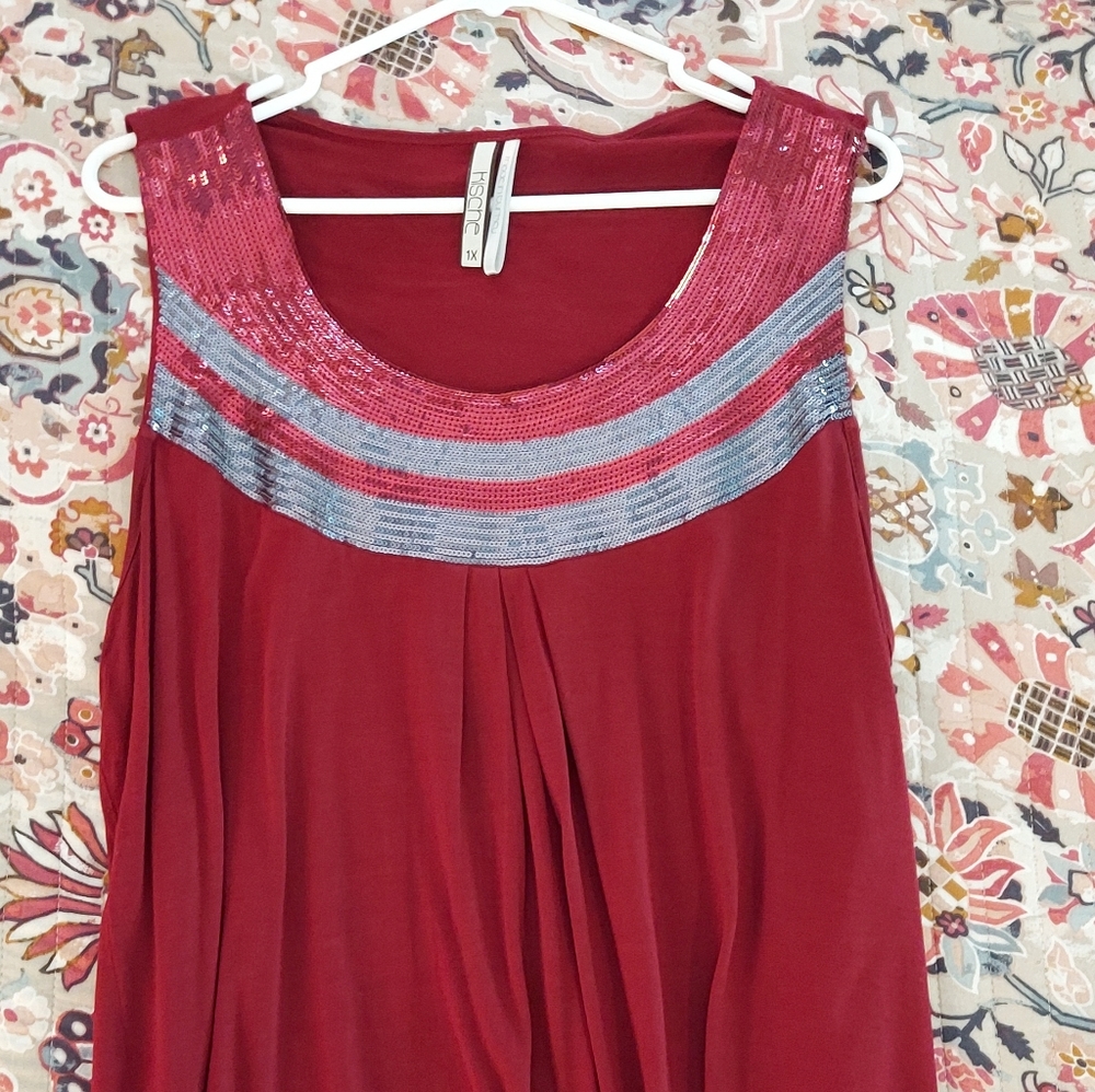 2 PC Women's Sequined Cardigan and Tank Set